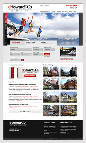 Lake Tahoe real estate website Deb Howard